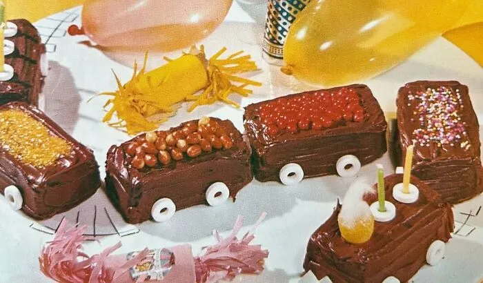 “Choo Choo” Birthday Train From From “Betty Crocker’s Cake And Frosting Mix Cookbook”, 1966