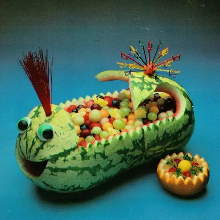 A Whale Of A Melon From “How To Garnish”, 1994