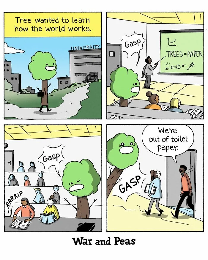 39 Brilliantly Bizarre Comics By ‘War And Peas’ That Might Catch You Off Guard (New Pics)