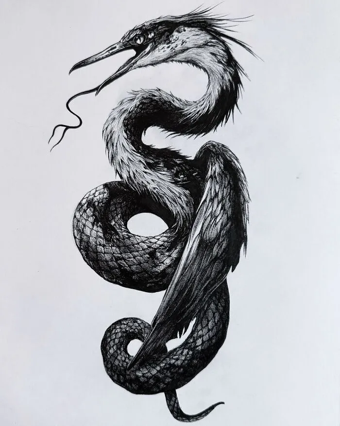 This Las Vegas Artist Blends Horror And Beauty In These Emotional, Unsettling Drawings (35 Pics)
