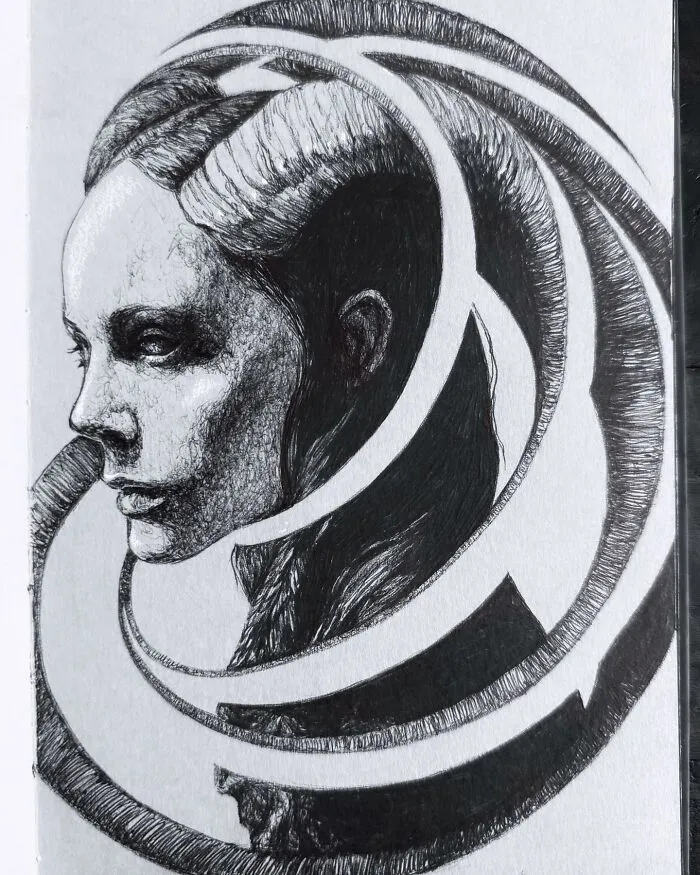 This Las Vegas Artist Blends Horror And Beauty In These Emotional, Unsettling Drawings (35 Pics)