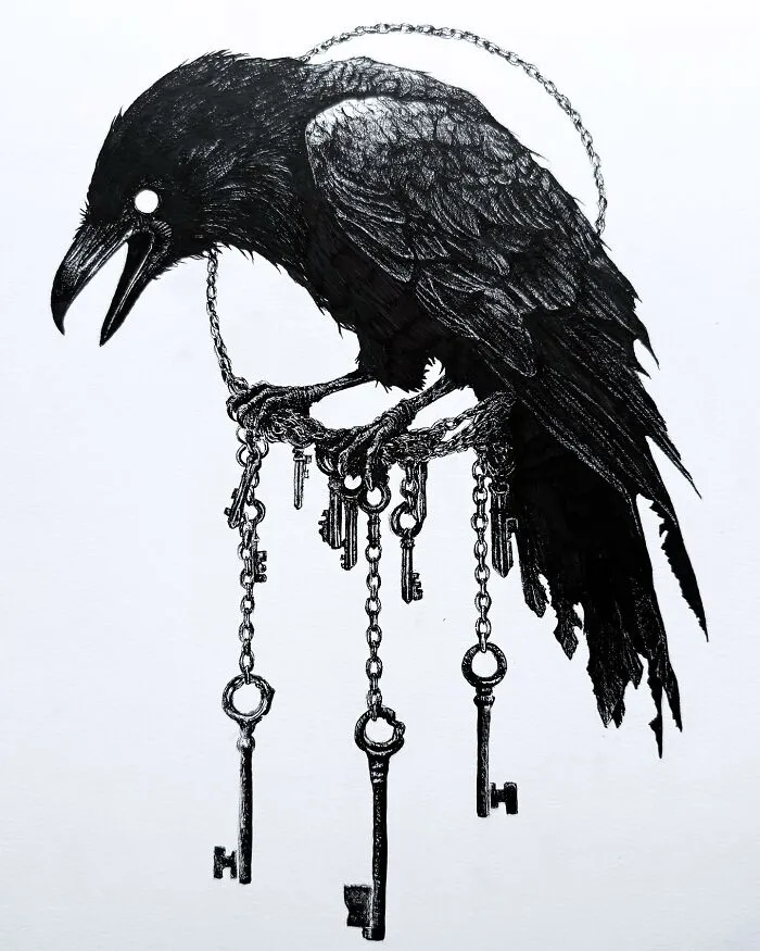 This Las Vegas Artist Blends Horror And Beauty In These Emotional, Unsettling Drawings (35 Pics)