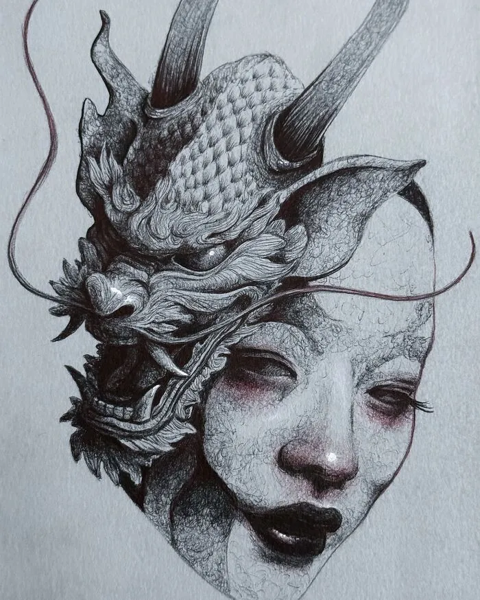 This Las Vegas Artist Blends Horror And Beauty In These Emotional, Unsettling Drawings (35 Pics)