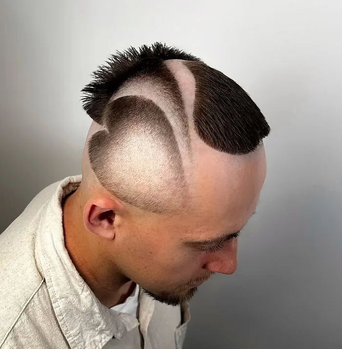 "Heart Fade Cut"