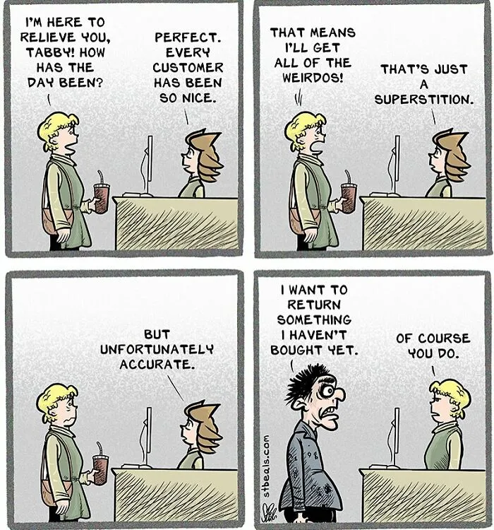 If You’ve Ever Worked Retail, These 50 Comics Might Feel Very Relatable (New Pics)