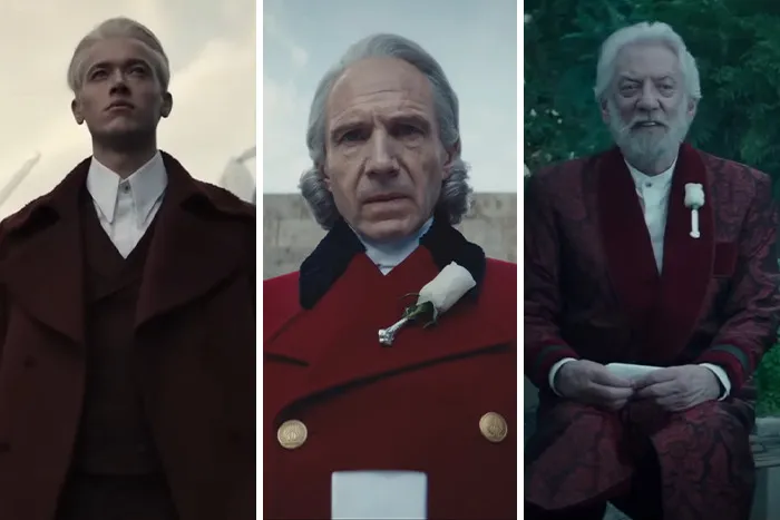 Ralph Fiennes as President Coriolanus Snow, played in past films by Tom Blyth and the late Donald Sutherland