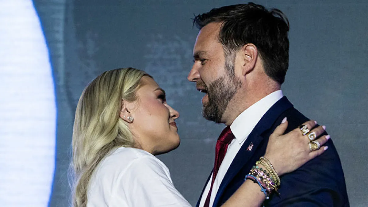 Erika Kirk Cries As She Breaks Her Silence After Viral "Inappropriate" Hug With JD Vance