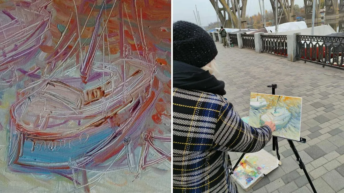 Painting Through Blackouts: How I Find Light On Autumn Plenairs In My Hometown Dnipro (9 Pics)