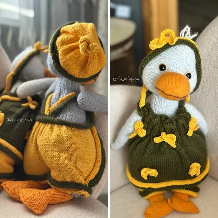 A Knitted Goose For Christmas: Here's My Goose Toy Knitting Patterns