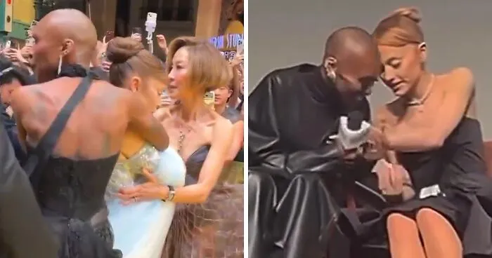 Cynthia Erivo Kissing Ariana Grande's Arm