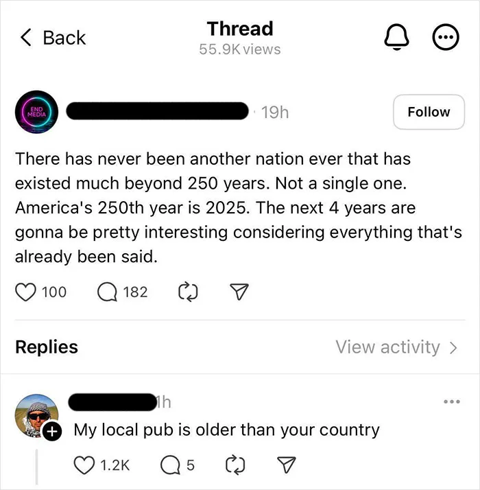 “There Has Never Been Another Nation That Has Existed Much Beyond 250 Years”
