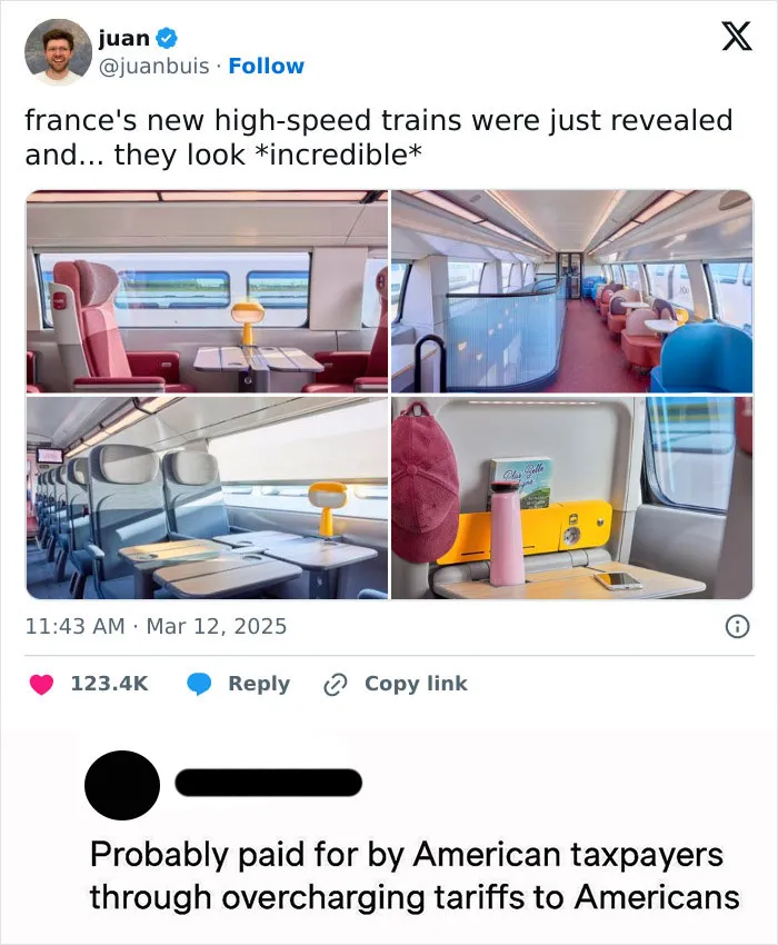 “Probably Paid For By American Taxpayers Through Overcharging Tariffs To Americans”