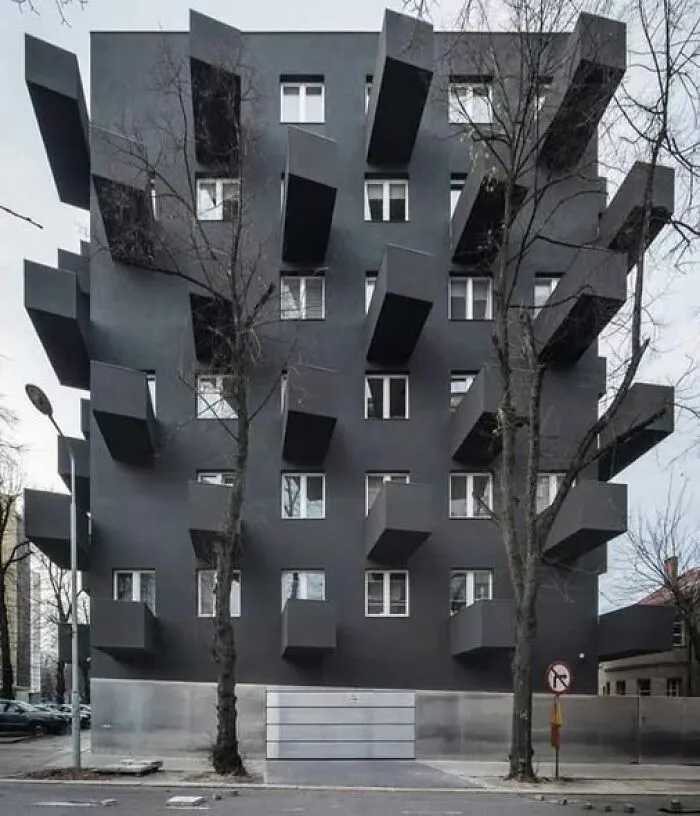 Katowice In Poland Has Been Known As An Dirty And Ugly City So Maybe The Architect Felt That His New Building Is Blending In With The City Image