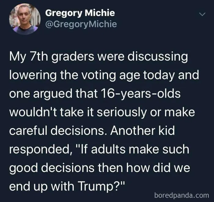 I've Heard 7th Graders Saying Stuff Like This