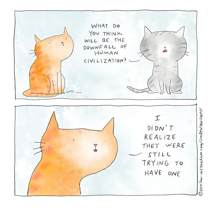 This Cartoonist Perfectly Captures What It’s Like To Live With Cats (20 Pics)