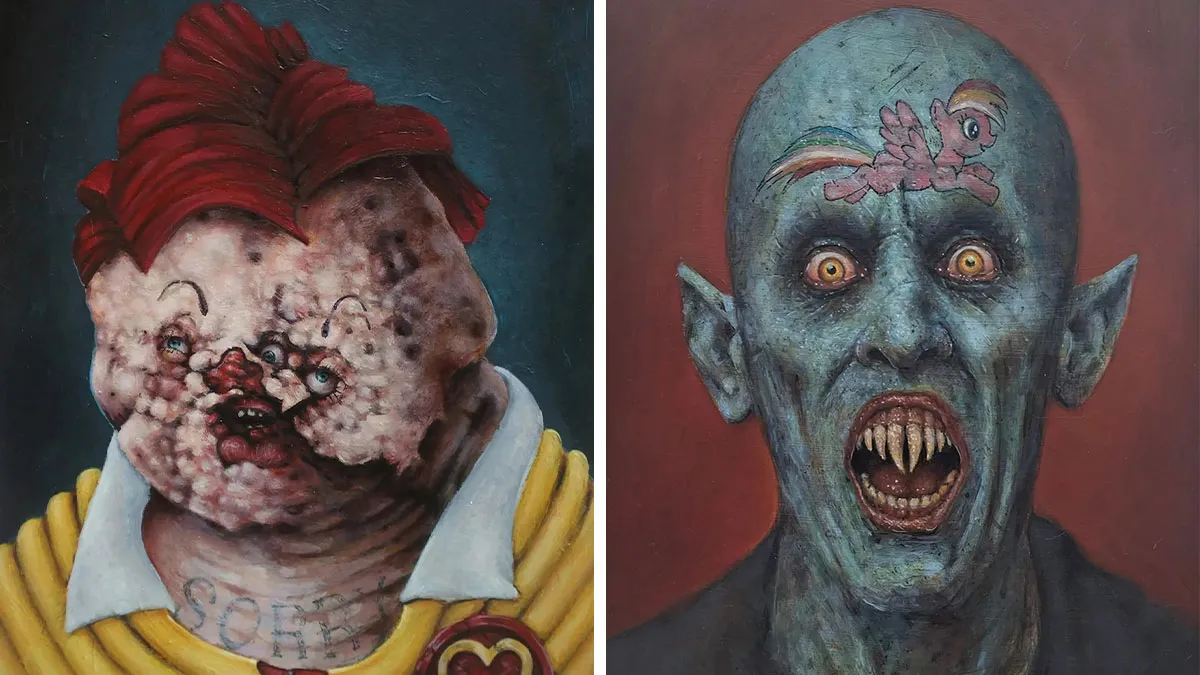 Tyler Tilley’s 35 Explosive Pop Surrealist Paintings That Mix Humor With Horror
