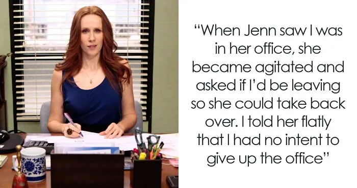 Woman Can't Handle A 'No' After Coworker Refuses To Give Back Her Old Office Space