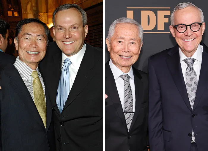 Brad y George Takei