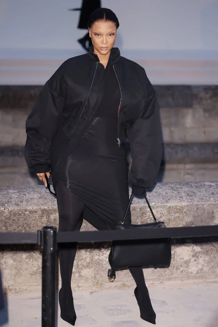 Tyra Banks At Paris Fashion Week