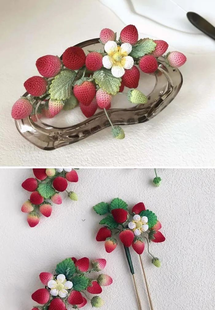 Can’t Stop Crocheting Strawberries Lately!