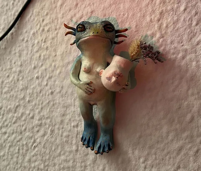 I Made A Weird Little Wall Mounted Vase