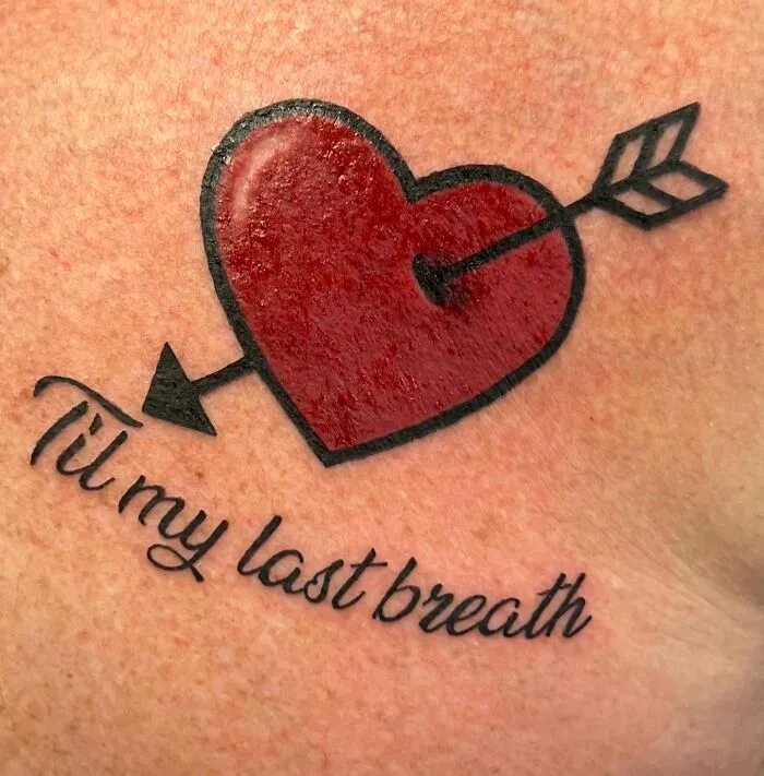 My 70-Year-Old Dad Got His First Tattoo To Honor His Love For My 73-Year-Old Mom. For Their 50 Year Anniversary