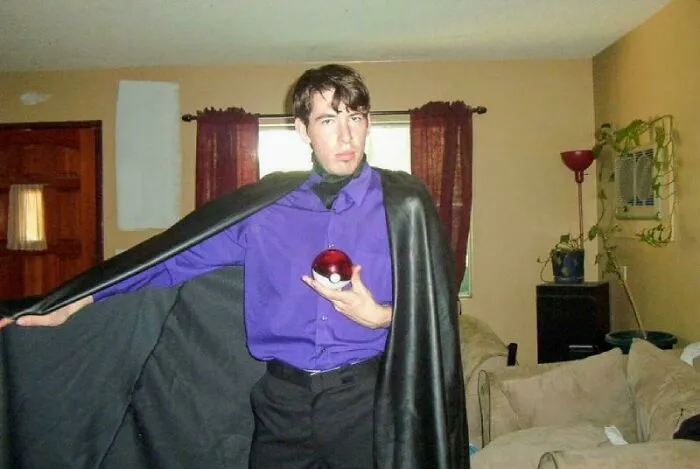 2004. Intentaba tomar una foto para MySpace mientras nadie estaba en casa.