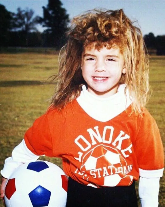 Permission Has Finally Been Granted To Share My Wife's Glorious Childhood Perm/Greatest Soccer Pic Of All Time