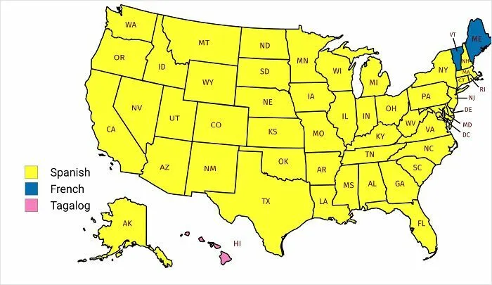 Second Most Spoken Language In Us States