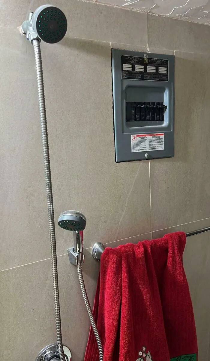 A Quick Shower Before Going Home From Work