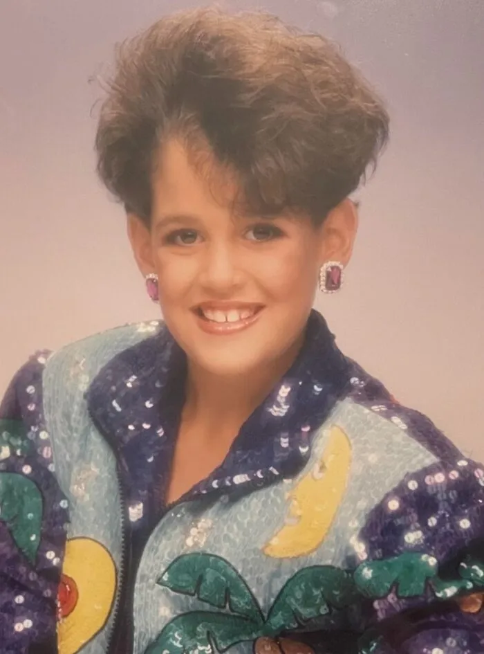 Foto glamorosa de 1994. Tenía 8 años (aunque parece que estaba a punto de cumplir 45).