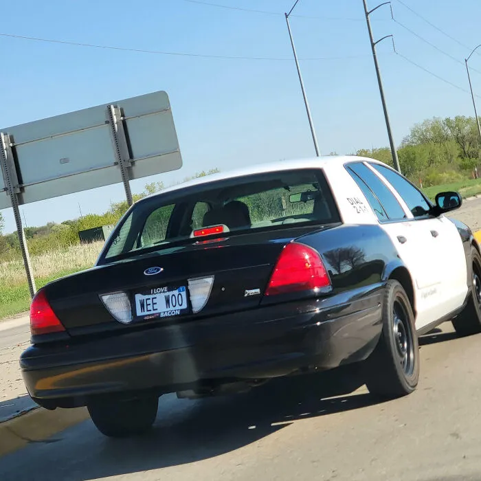 Decommissioned Police Interceptor With Wee Woo Plates