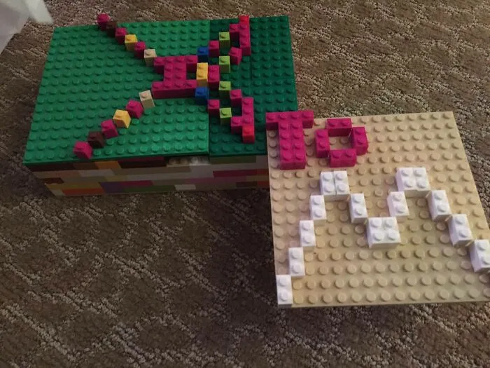 My Ten Year Old Didn't Have Paper, So She LEGO Wrapped My Christmas Gift
