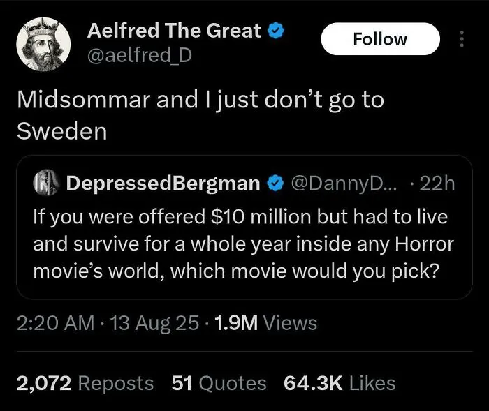 90% Of Horror Films Can Be Avoided By Not Going Anywhere
