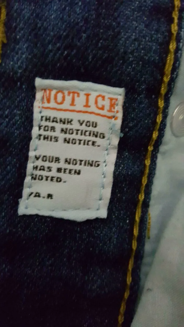 Thank You For Noticing