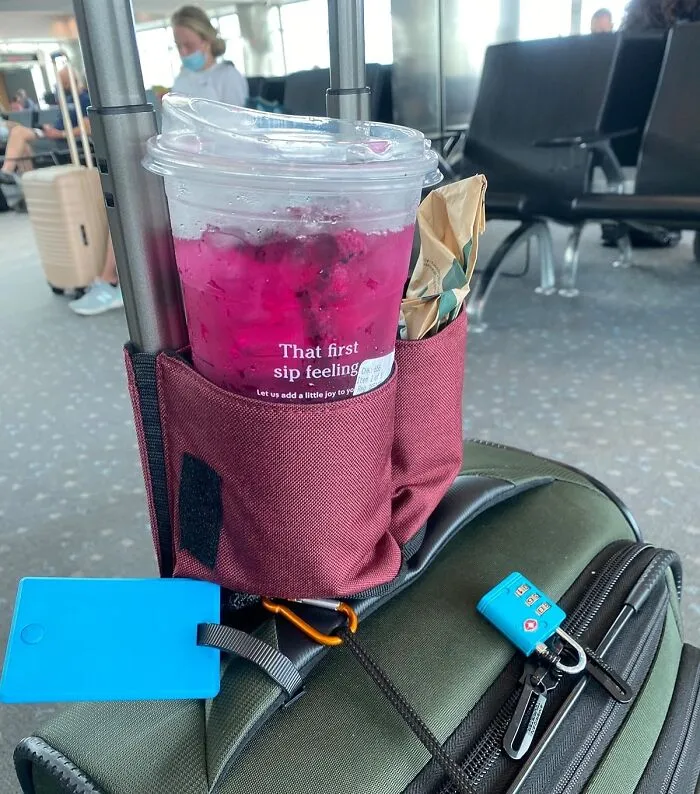 The <a Style="Display:inline;" Href="Https://Www.amazon.com/Riemot-Luggage-Travel-Holder-Drink/Dp/B086v61thr?ie=utf8&th=1&linkcode=ll1&tag=bpwombat-20&linkid=a5f935d85777af5f658633cde87cbbed&language=en_us&ref_=as_li_ss_tl" Target="_blank">   <span Style="Font: Inherit; Color: #d74b1f;"> Luggage Travel Cup Holder </Span> Is A Glorious Invention That Will Finally Allow You To Navigate The Airport With A Coffee In One Hand, Your Phone In The Other, And The Quiet, Smug Satisfaction Of A Person Who Has It All Figured Out