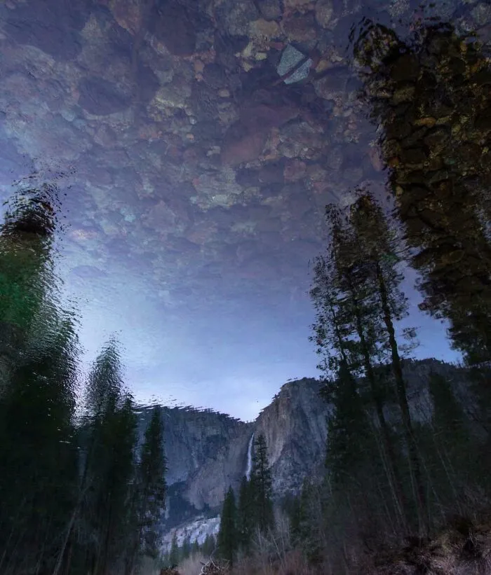 Standing In The River With A Cool Reflection