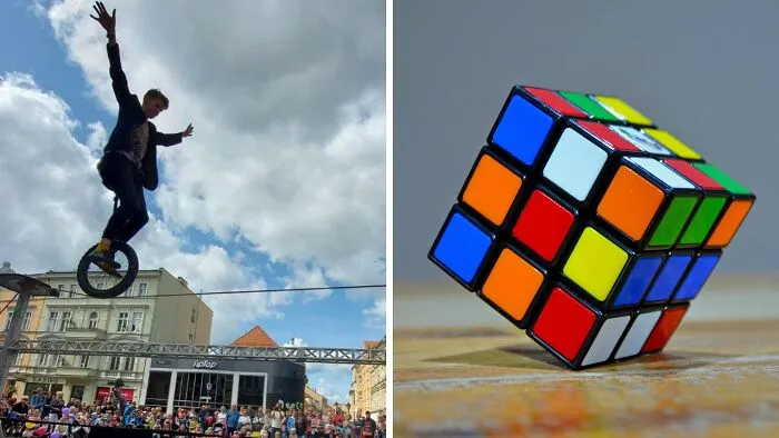 Be able to ride a unicycle on a tight rope or complete a Rubik’s cube in 10 seconds?