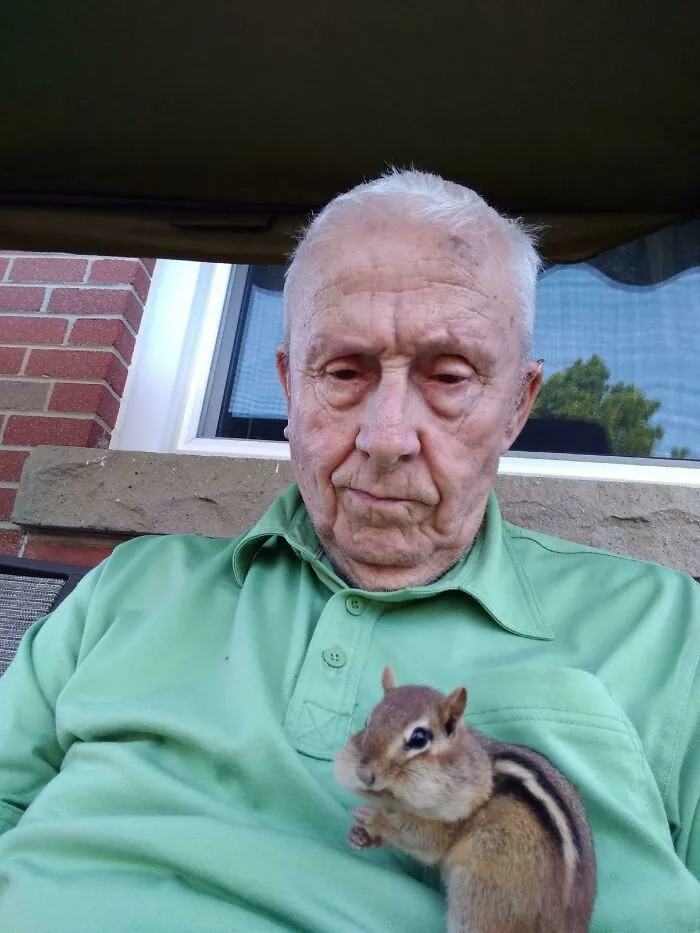The First Selfie My Grandpa Took With His New Phone