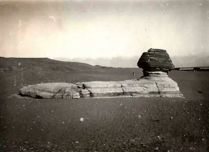 Very Rare Photograph Of The Sphinx In 1894