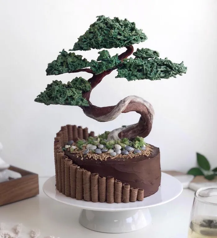 I Made A Bonsai Cake