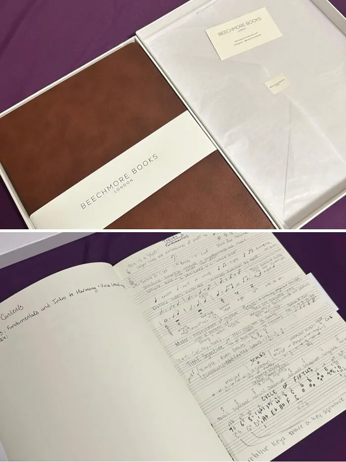 A <a Style="Display:inline;" Href="Https://Www.amazon.com/Manuscript-Paper-Notebook-Beechmore-Hardcover/Dp/B08br191yd?ie=utf8&th=1&linkcode=ll1&tag=bpalpaca-20&linkid=7baab34b334cc87dadf736e45189fb71&language=en_us&ref_=as_li_ss_tl" Target="_blank">   <span Style="Font: Inherit; Color: #d74b1f;"> Beechmore Books Blank Sheet Music Notebook </Span>  Will Finally Convince Her To Write Down Her Beautiful, Original Compositions Instead Of Just Humming Them Under Her Breath
