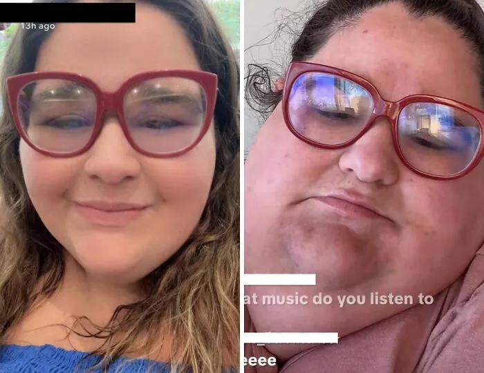 Her Photo vs. Her Live