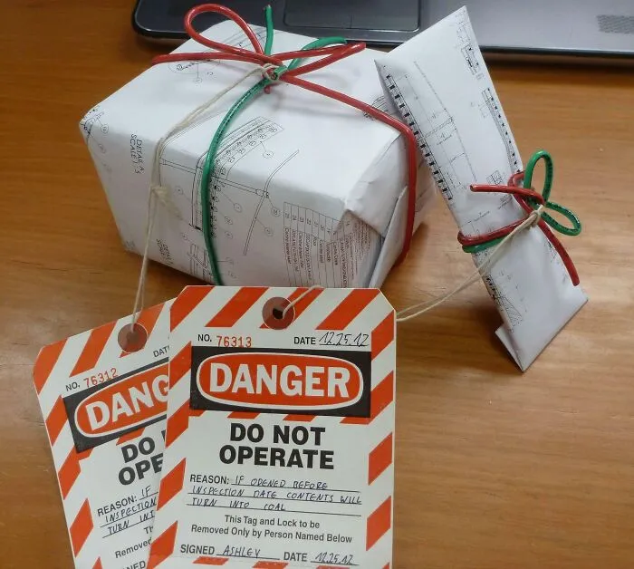 My Niece Wants To Be An Engineer Too. I Wrapped Some Of The Drafting Tools I Learned With Accordingly