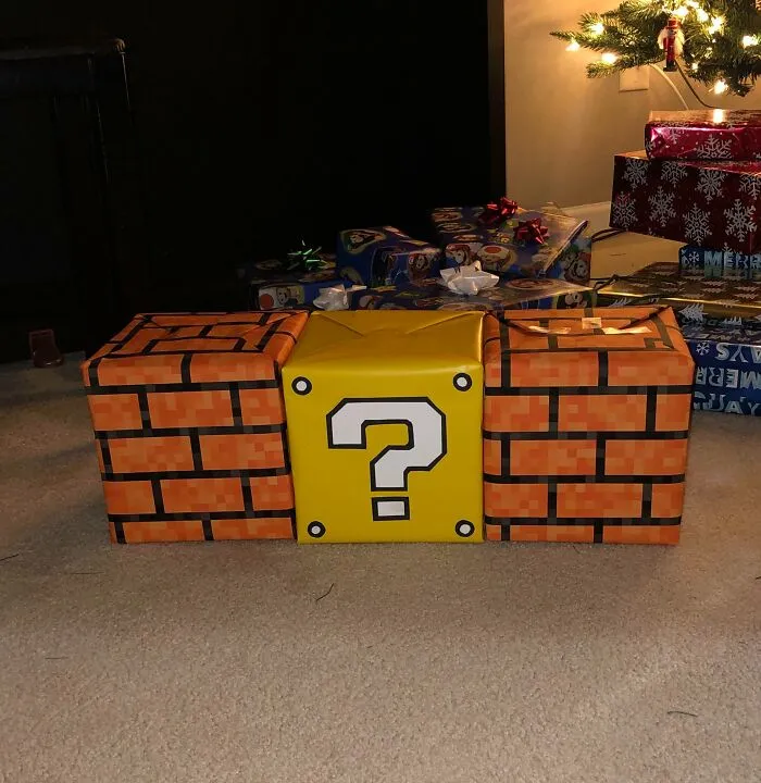 I Wrapped My Nephew’s Presents Like Super Mario Blocks