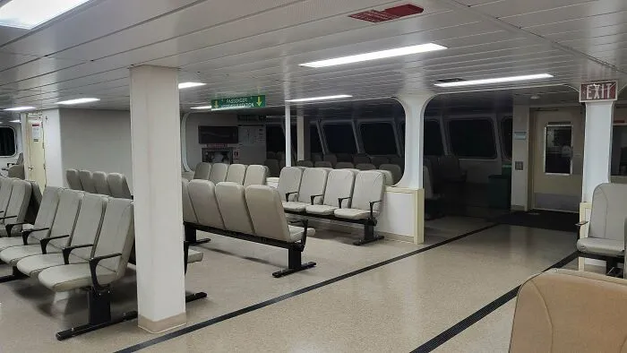 Took A Late Night Ferry Back Home. I Was The Only Passenger