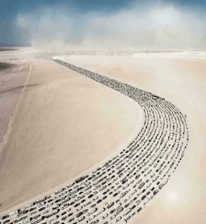 The Traffic Jam Leaving Burning Man