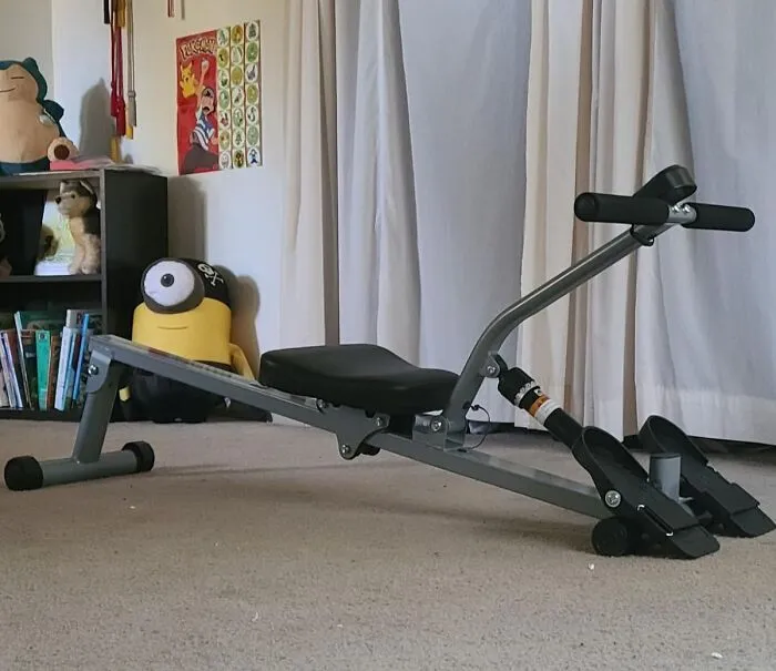 Pretending You Are Escaping A Sinking Ship Is A Great Cardio Motivator While Using The <a Style="Display:inline;" Href="https://Www.amazon.com/Sunny-Health-Fitness-Sf-Rw1205-Adjustable/Dp/B009qxp77i?ie=utf8&th=1&linkcode=ll1&tag=bpmole-20&linkid=88f8347df5640d961221c98531811ebf&language=en_us&ref_=as_li_ss_tl" Target="_blank"> <span Style="Font: Inherit; Color: #d74b1f;"> Compact Adjustable Rowing Machine </Span> Which Conveniently Folds Up Before You Row Straight Through The Television
