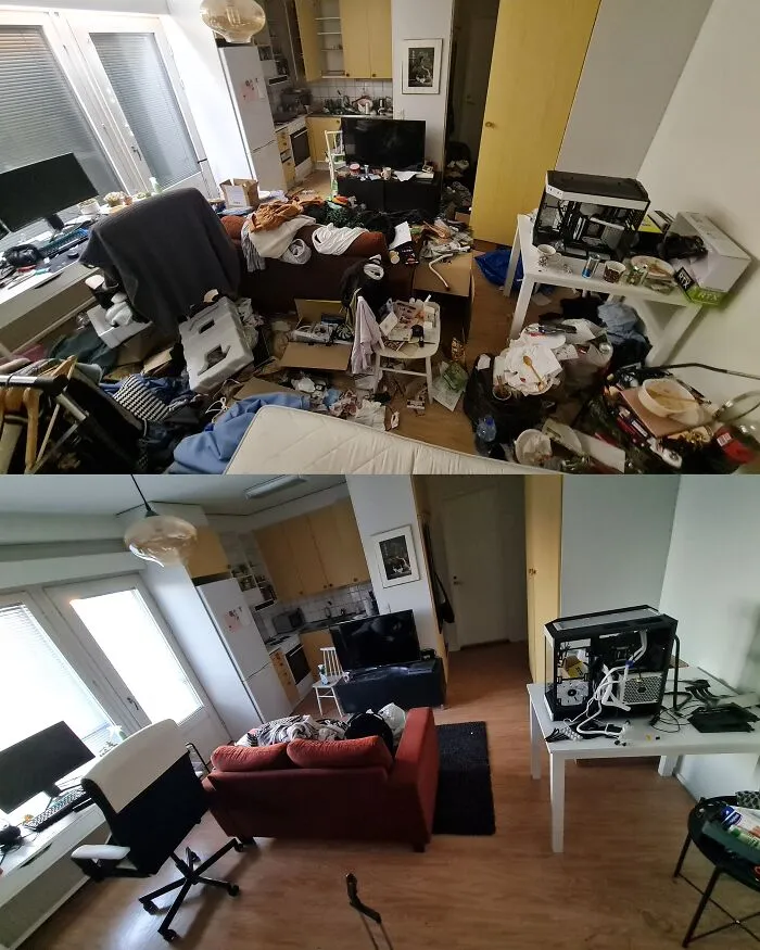 First Time Cleaning Apartment In 1.5 Years. Frick Depression