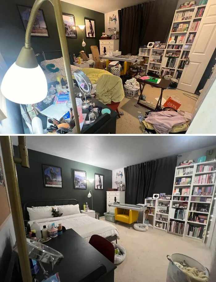 Much Needed Bedroom Clear Out Following Year-Long Grief/Adhd Fueled Depressive Episode